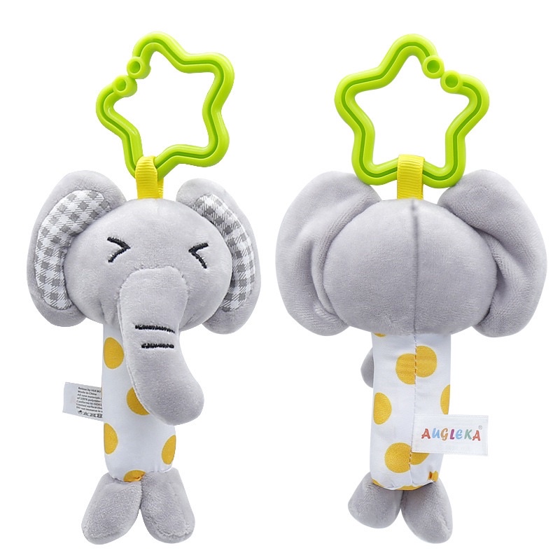 Treo nôi thú bông lục lạc cho bé xúc xắc gặm nướu vải bông cao cấp an toàn xinh xắn