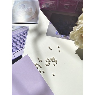 Hạt trai trắng ngà nhựa 4mm