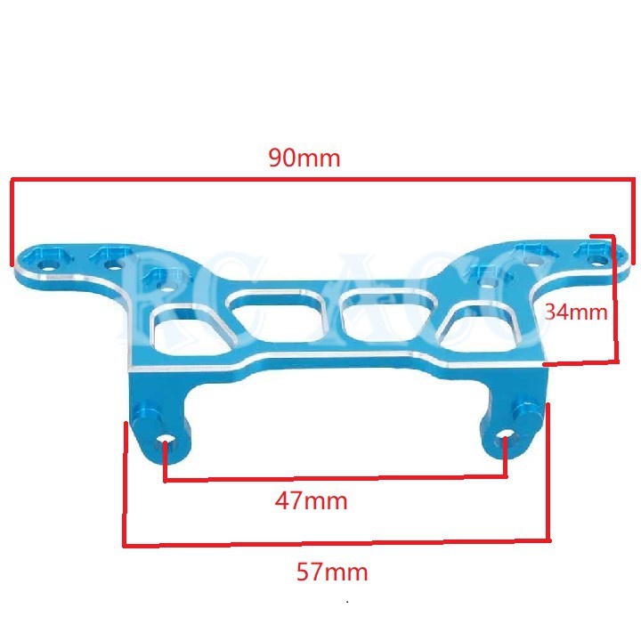 Xe Rc 102270 Tấm Chắn Bùn Phía Sau Bằng Hợp Kim Nhôm Dành Cho Xe Hơi Điều Khiển Từ Xa HSP 1:10 On-Road