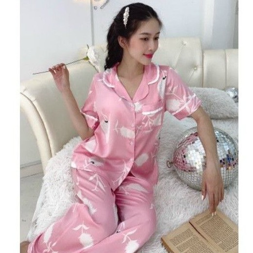 Đồ Bộ Mặc Nhà Pijama Lụa Latin Cao Cấp Mềm Mượt Hàng Có Size🎀Giảm 10K Đơn 200K | BigBuy360 - bigbuy360.vn