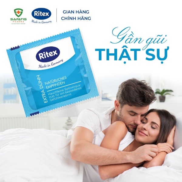 Bao cao su siêu mỏng Extra Thin Ritex - siêu mỏng, bền dai, an toàn