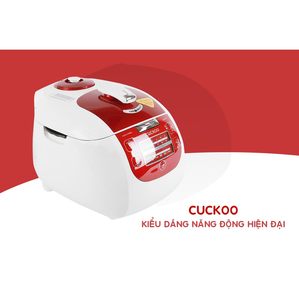 Nồi Cơm Áp Suất Điện Tử Cuckoo CRP-G1015M - 1.8L (Đỏ) - Hàng chính hãng | BigBuy360 - bigbuy360.vn