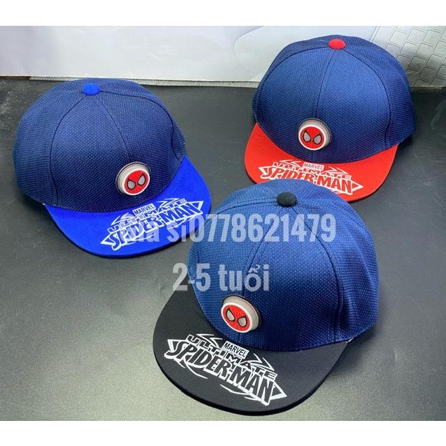 Nón snapback trẻ em 2 tuổi đến 5 tuổi - mũ hiphop logo nhện 3d danh cho bé trai (Cap-Nón(Most))