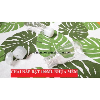 CHAI NẮP BẬT 100ML NHỰA MỀM