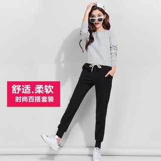 quần nỉ bông màu đen cho nữ