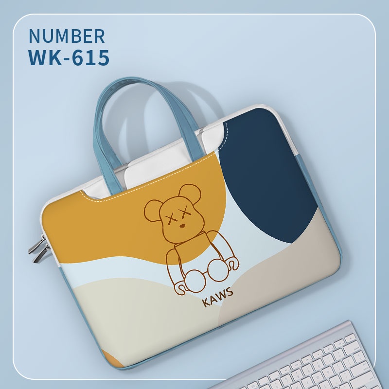 Tự làm túi đựng máy tính xách tay Sesame Street 13 14 15 16 17 inch Túi chống sốc cho nam Túi đựng Tote