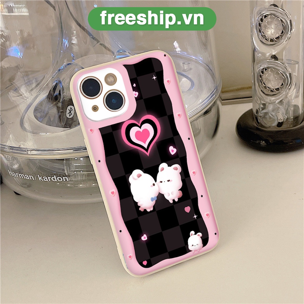 Ốp lưng iphone tim hồng đáng yêu 5/5s/6/6plus/6s/6splus/7/7plus/8/8plus/x/xr/xs/11/12/pro/max/plus/promax