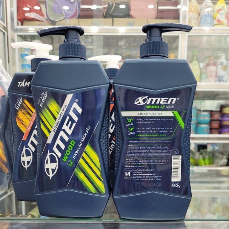 Dầu Gội Nước Hoa X-men Wood 650g