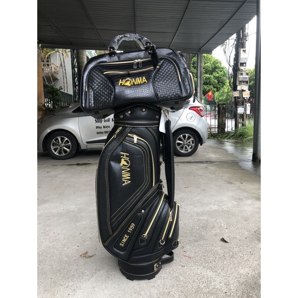 Túi Gậy Golf Honma Chất Da Chống Thấm Nước Tốt, Fomr Chuẩn