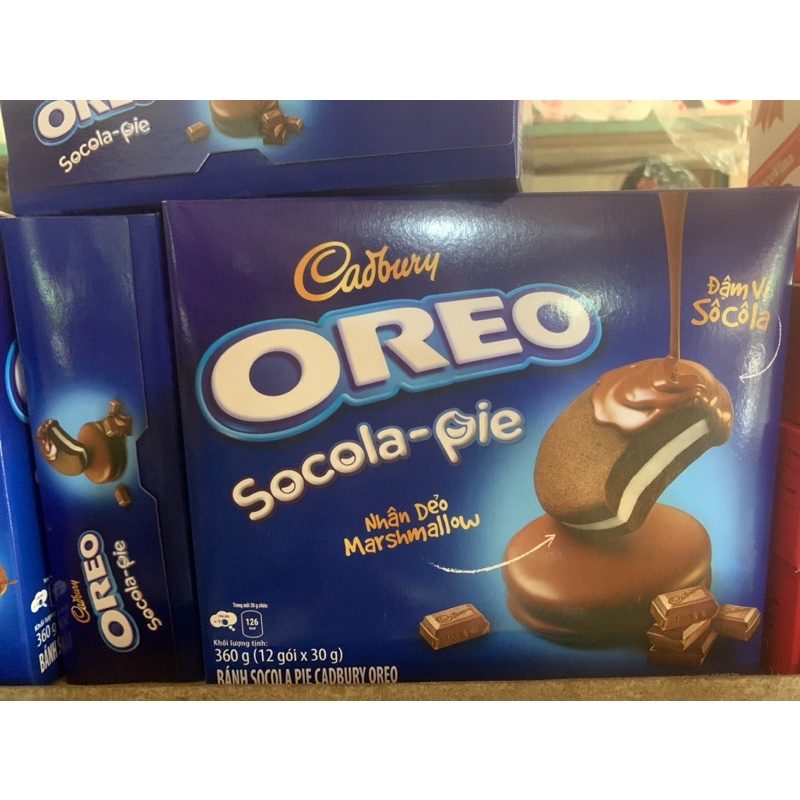 Bánh mềm Oreo socola pie 360g 12 cái