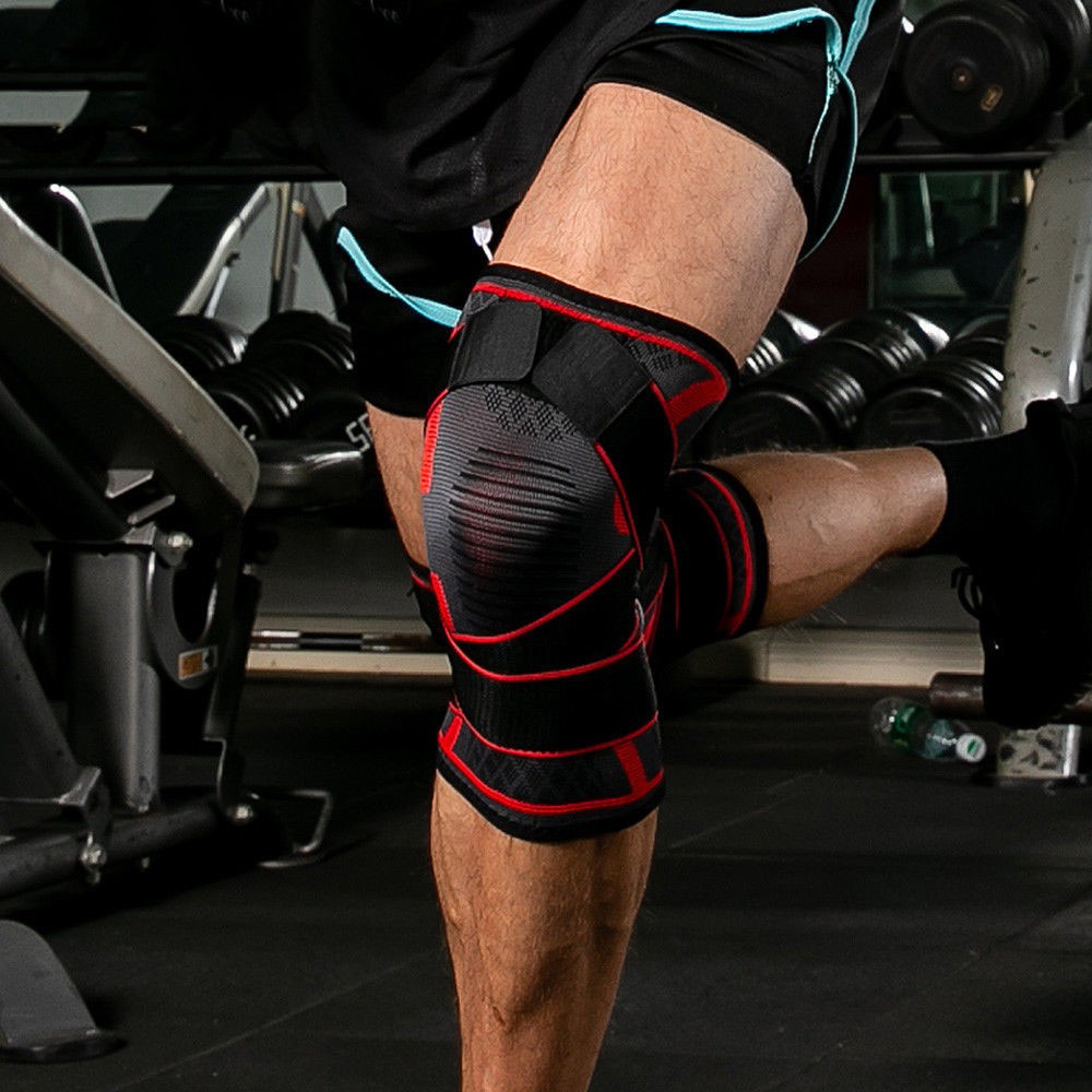[Selling]SKDK Adjustable Knee Brace Support 3D Compression Gym Pain Relief Knee Pads Sleeve,Black XL