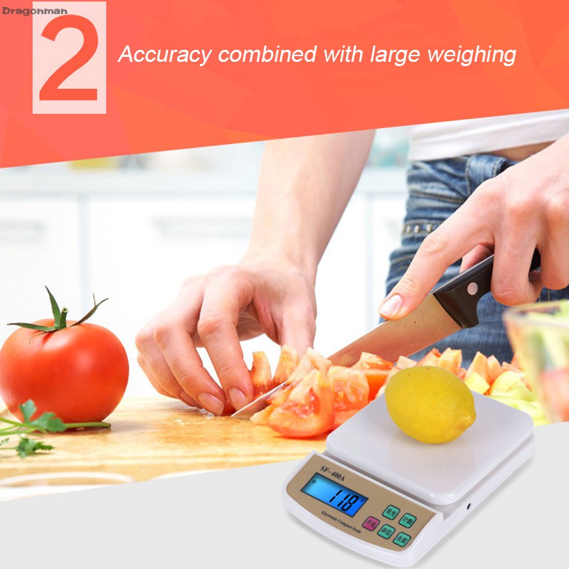  Food Scale Digital Blue Backlit LCD Display Multifunctional Food Scale for Kitchen  Cooking Baking