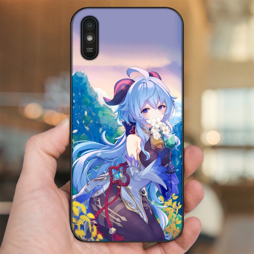 Ốp lưng Xiaomi Redmi 9A viền đen in hình Ganyu Genshin Impact