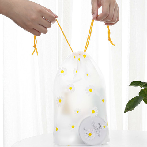 trong suốt không thấm nước giặt túi hoạt hình du lịch túi dây rút, quần áo bảo quản giày túi bảo quản mỹ phẩm