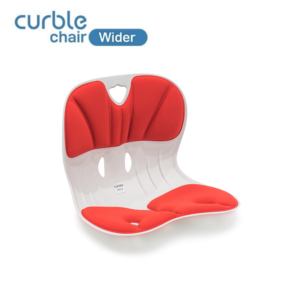 [CHÍNH HÃNG ABLUE] Ghế Curble Wider chỉnh dáng ngồi đúng, chống gù. Premium Model, Hàn Quốc (Made in Korea). Màu đỏ cam