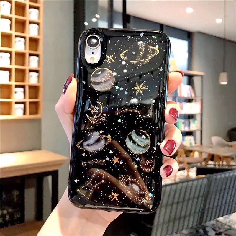 Ốp lưng trong suốt hoạ tiết vũ trụ dành cho điện thoại Apple iPhone 12 11 Pro Max 6 6s Plus 7 8 Plus | BigBuy360 - bigbuy360.vn