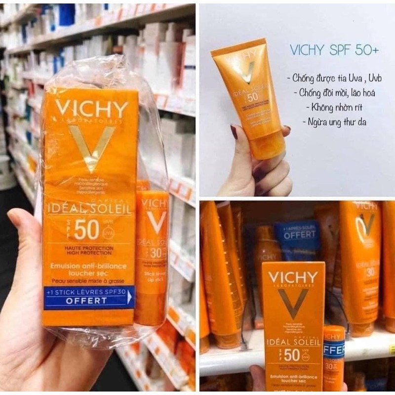 KEM CHỐNG NẮNG VICHY SPF 50+ MẪU MỚI 2021