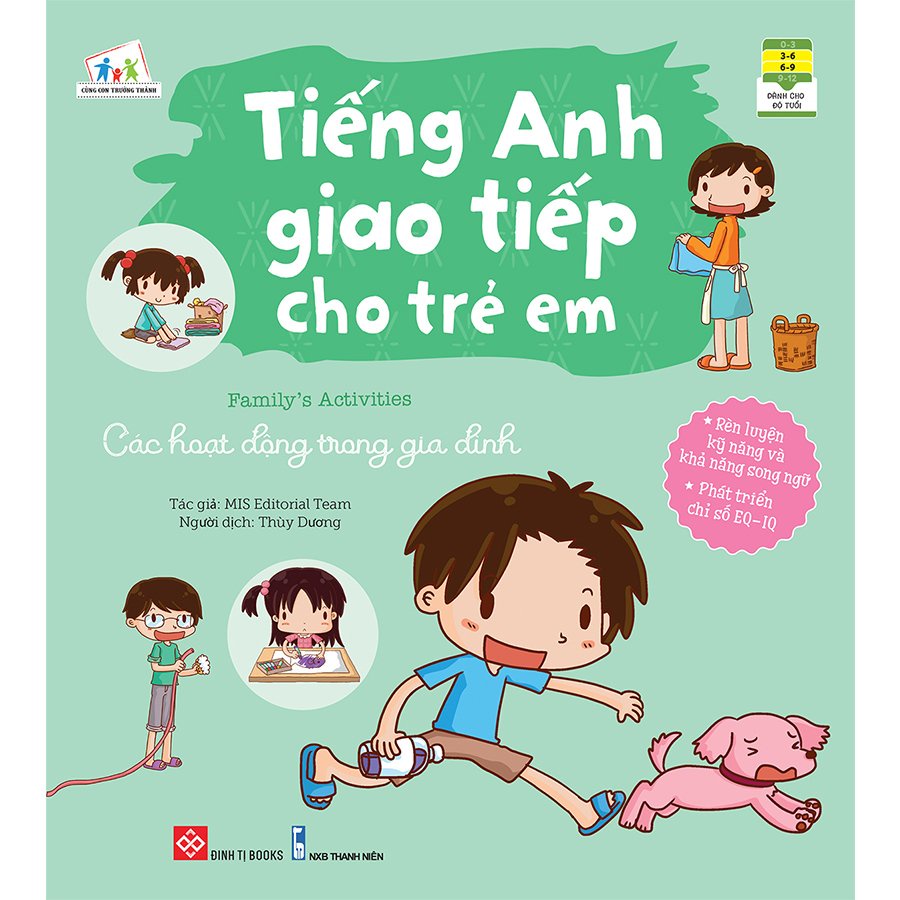 Sách - Tiếng Anh Giao Tiếp Cho Trẻ Em - Các Hoạt Động Trong Gia Đình đt