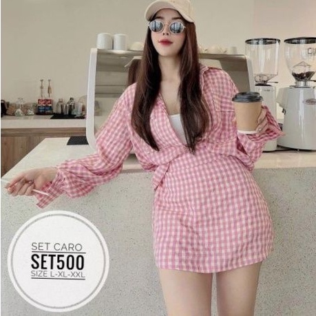 Set big size caro siêu đáng yêu từ 60kg-90kg