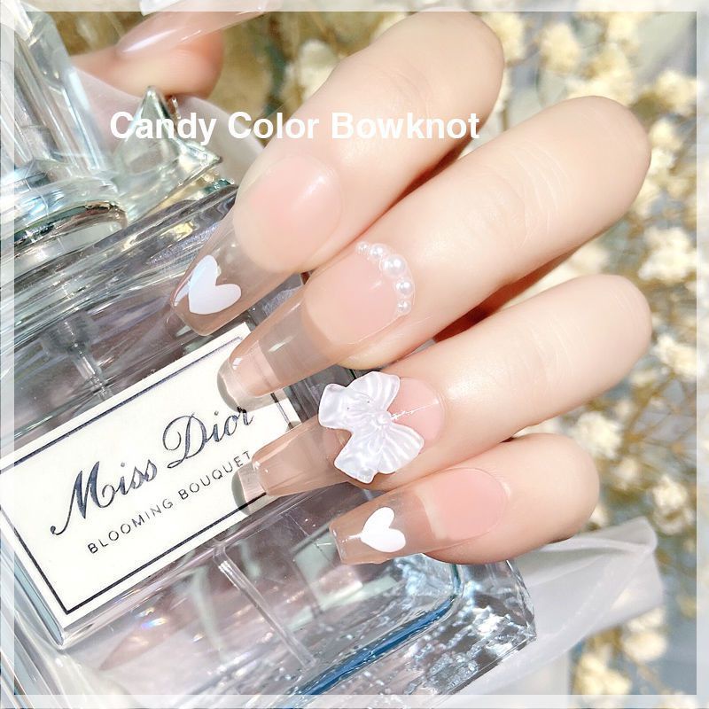Set Charm nơ màu dạ quang, Charm nơ trong