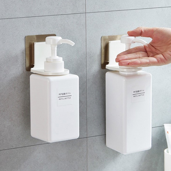 Móc Dán Tường Treo Chai Dầu Gội, Sữa Tắm, Xà Phòng, Nước Rửa Tay