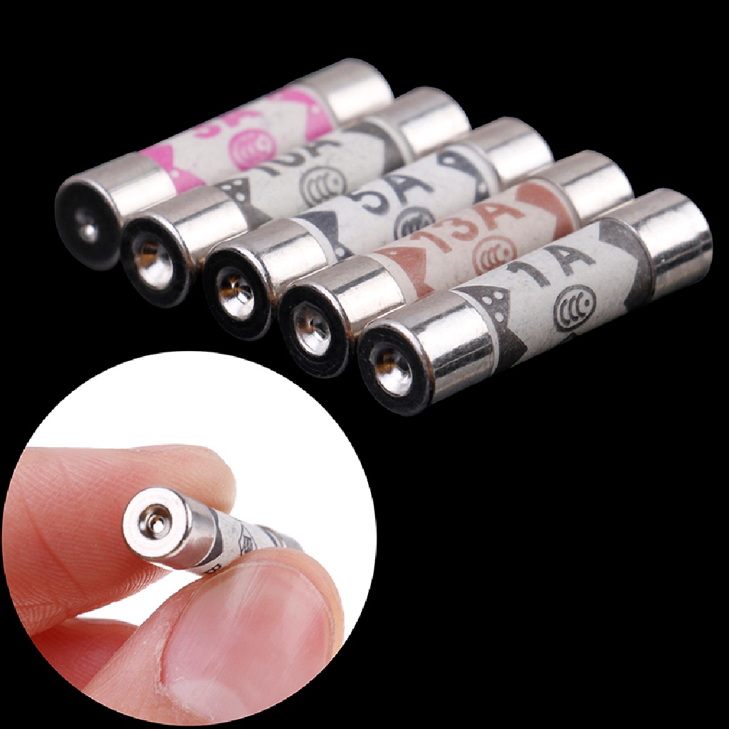 Cầu Chì Gốm Nhiều Màu 6Mmx25Mm BS1362 1A 3A 5A 10A 13A Amp 250V