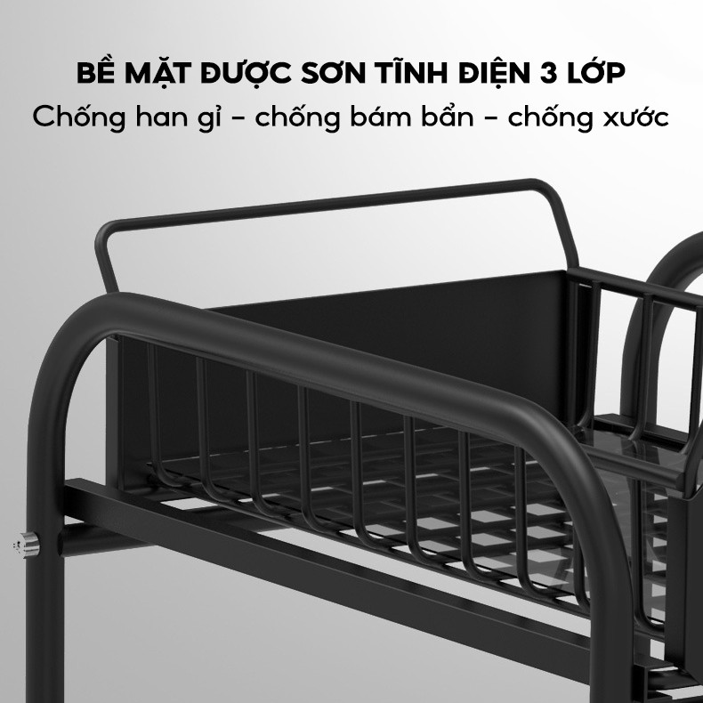 [Mã LIFE06BD99 giảm 8% đơn 99K] Kệ Ngăn Kéo Trượt 2 Tầng Đa Năng Thông Minh VANDO Để Bàn Nhà Bếp Nhà Tắm