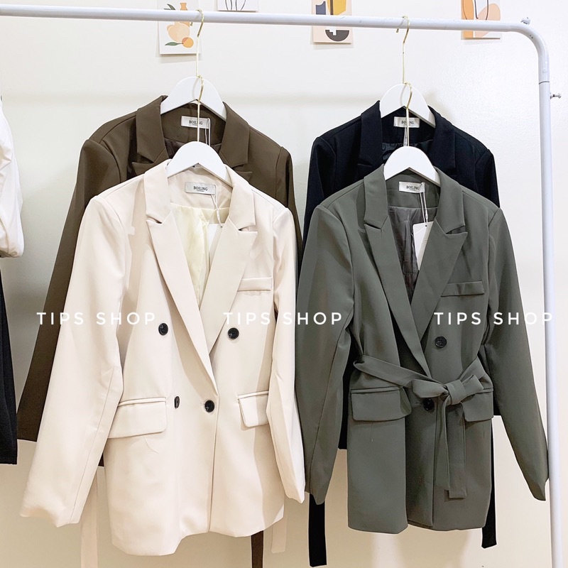 Áo blazer Hàn Quốc kèm đai 6990