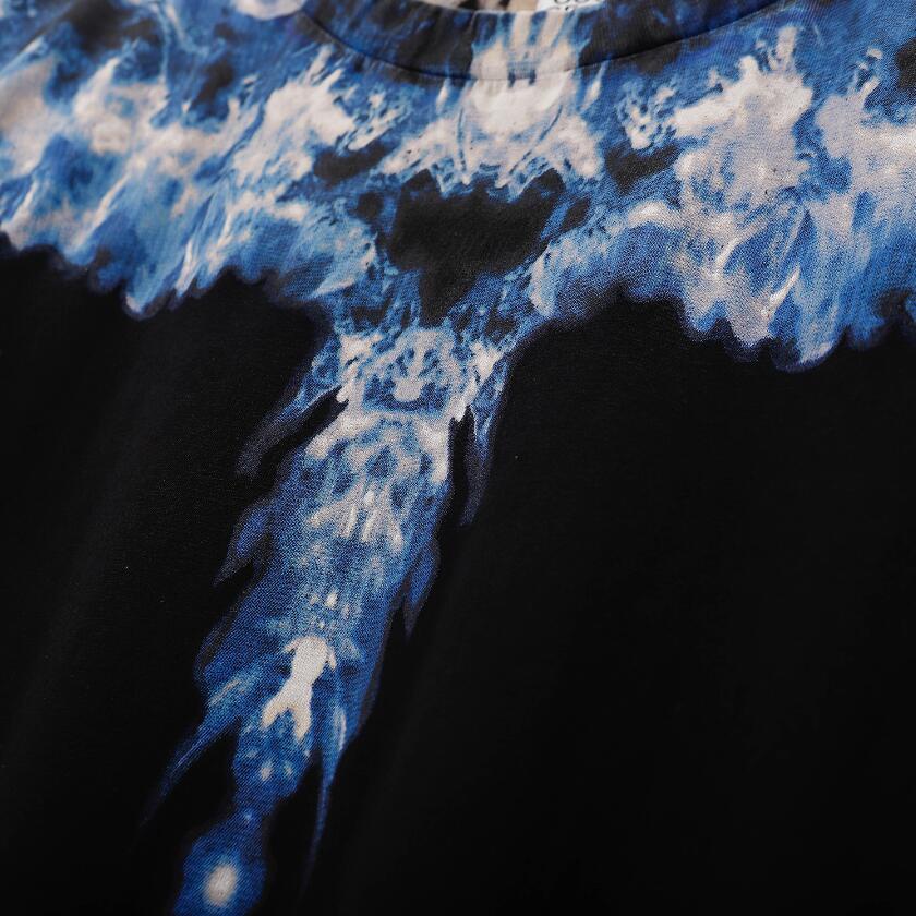 Áo Thun Đen Tay Ngắn In Hình Đôi Cánh Thời Trang Cho Nam