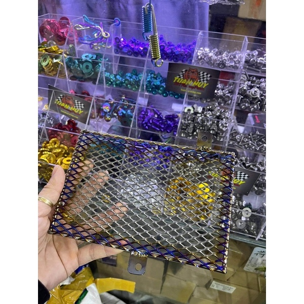 Che két nước titan dạng lưới cho xe honda yamaha exciter ex 135 150 winner sonic