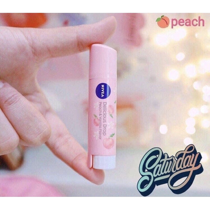 Son dưỡng môi Nivea Flavor Lip Nhật Bản hương đào có màu nhẹ 3.5g (Hàng nội địa Nhật) | BigBuy360 - bigbuy360.vn