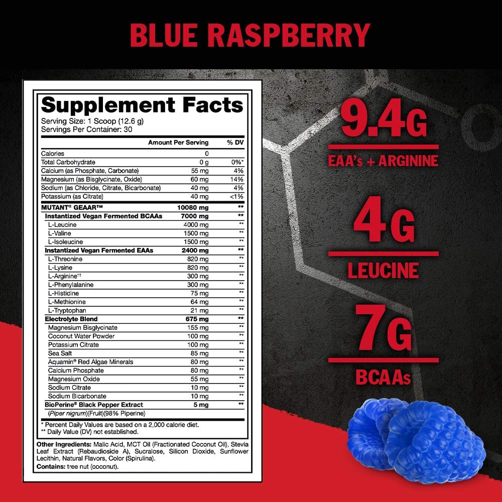 Geaar Mutant Amino acid Eaa Hỗ Trợ Phục Hồi Phát Triển Cơ Bắp Mutant GEAAR - 30 Lần Dùng