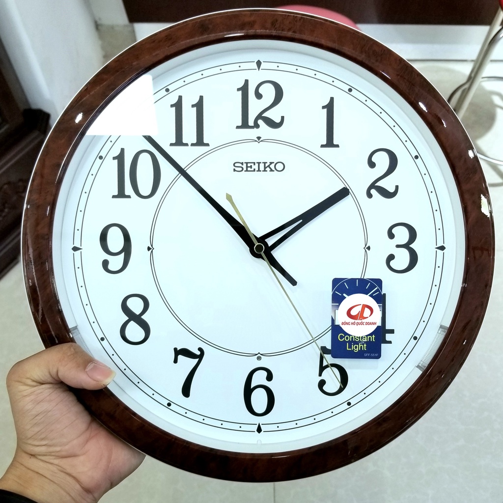 Đồng hồ Treo tường Seiko QXA788B | QXA788Z Tự Động Phát Sáng - Chính Hãng Nhật Bản