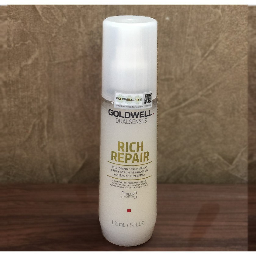 Xịt dưỡng tóc Goldwell Rich Repair bảo vệ tóc khô xơ hư tổn 150ml - Chính Hãng