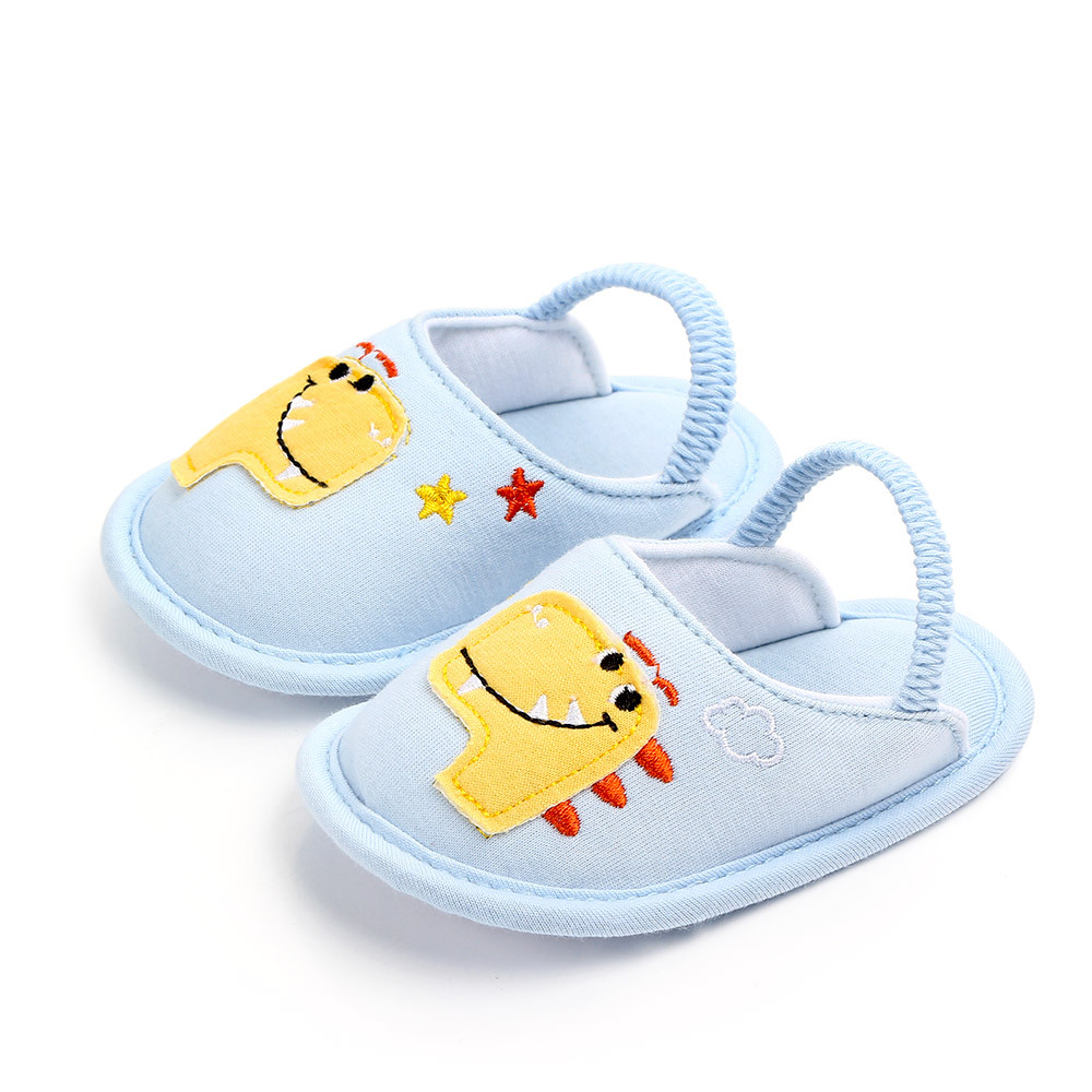 Giày Cotton Họa Tiết Hoạt Hình Dễ Thương Thoáng Khí Cho Bé 0-12 Tháng Tuổi