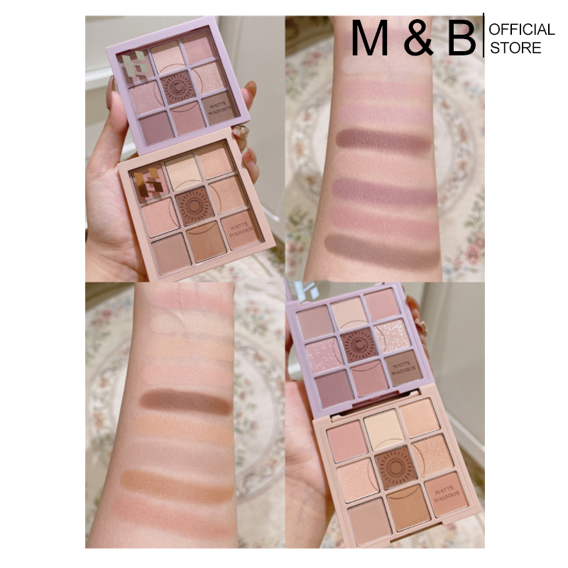 Bảng phấn mắt 9 màu lì và nhũ ngọc trai thời trang sành điệu cho nữ | BigBuy360 - bigbuy360.vn