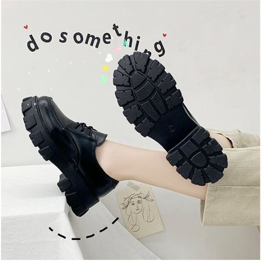 Giày bốt nữ cổ thấp hottrend , giầy nữ da đế 5cm tăng chiều cao phong cách Hàn Quốc GD01