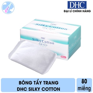 Bông tẩy trang dhc silky cotton 80 miếng