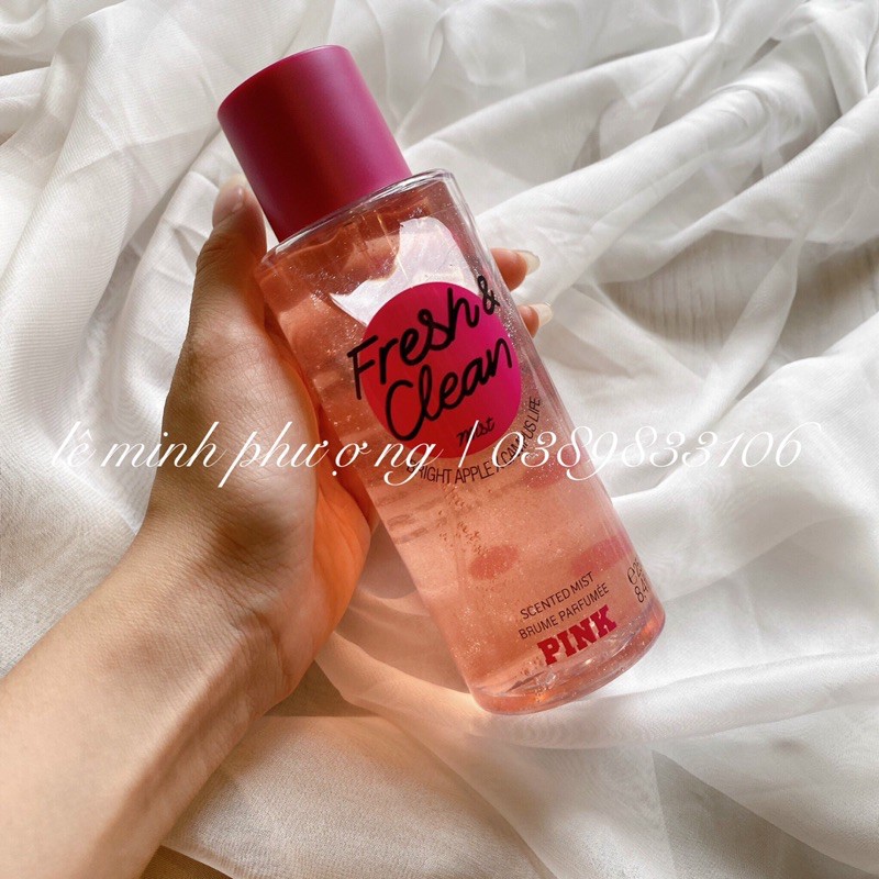 xịt thơm toàn thân body mist victoria secret Urban bouquet ,Fress Clean ,cool & Bright ,warm cozy ,Beach Flower