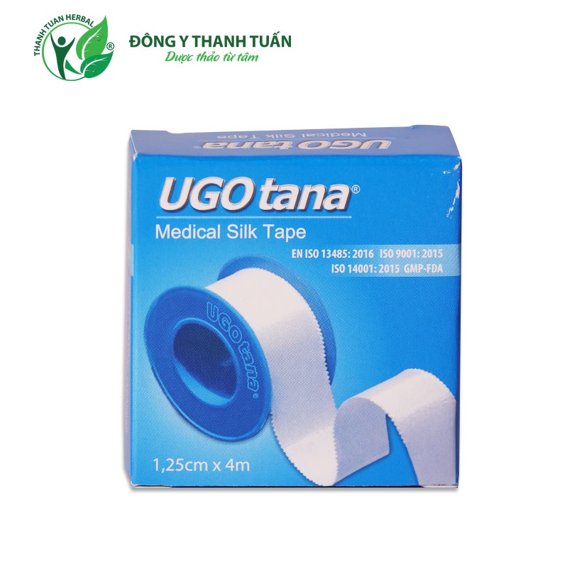 Combo 2 cuộn băng dính cuộn vải lụa y tế UGOTANA - Băng keo lụa, dụng cụ sơ cứu y tế, băng gạc vết thương