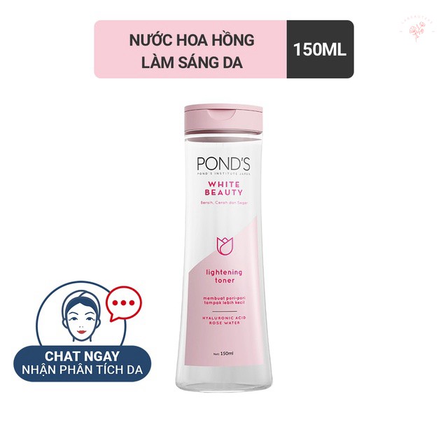 [Mã chiết khấu giảm giá sỉ mỹ phẩm chính hãng] Nước hoa hồng làm sáng da Pond's White Beauty 150ml