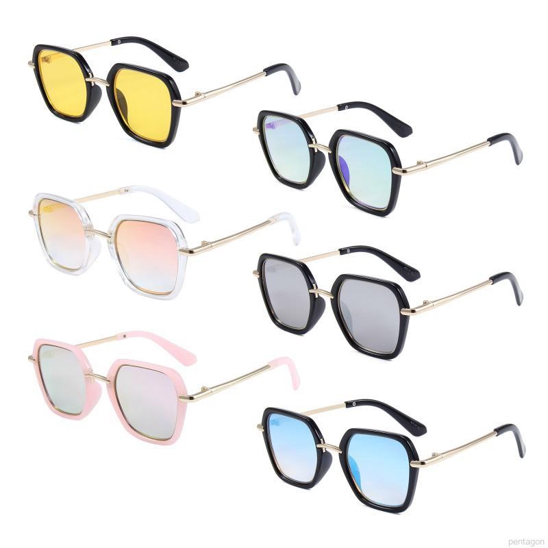 Kính mát nhiều màu chống tia UV phong cách Retro cho bé