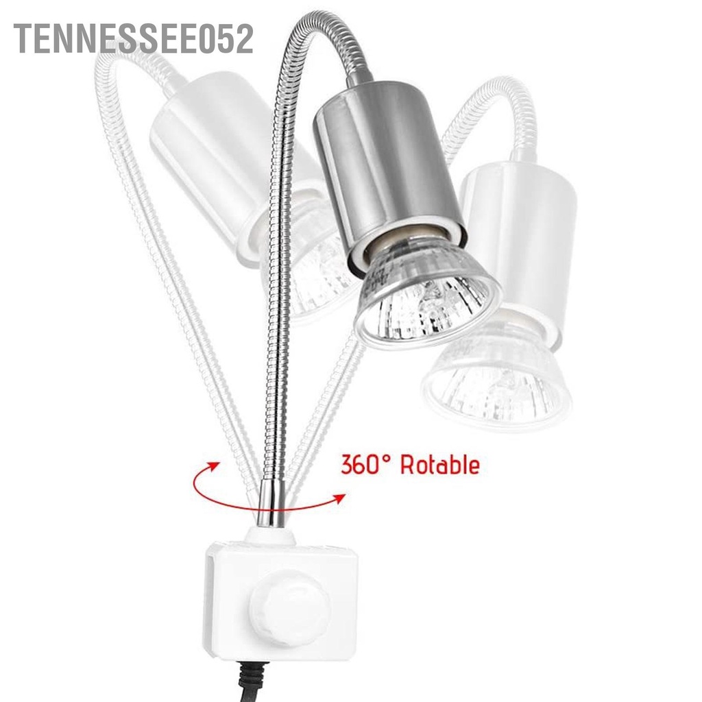 Tennessee052 Bóng đèn sưởi cho bò sát đa năng Đèn E27 Giao diện bóng Bể cá cảnh Vương quốc Anh Cắm 220V