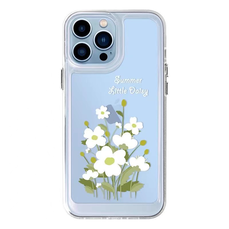 Ốp Điện Thoại Trong Suốt Hình Hoa Thời Trang Cho iphone 11 13 7 8 Plus 12 13Pro Max X XS Max 7 8 SE 2020