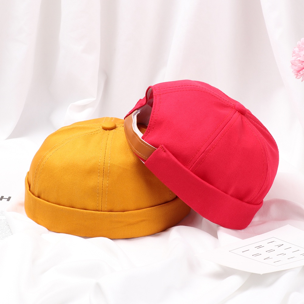 Mũ Lưỡi Trai Cotton Không Vành Phong Cách Hip Hop Thời Trang Mùa Hè Cho Nam Và Nữ