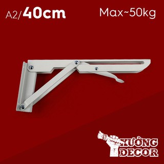 Bản lề gập treo tường thông minh A2 40cm tải 50-70kg bộ 2 chiếc