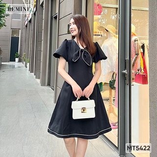 Đầm cổ V tai thỏ BEMINE MT5422DEN