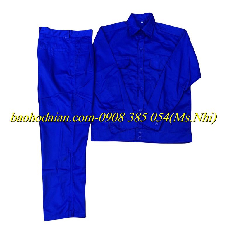 Quần Áo Công Nhân Vải Kaki 65/35 Dài Tay