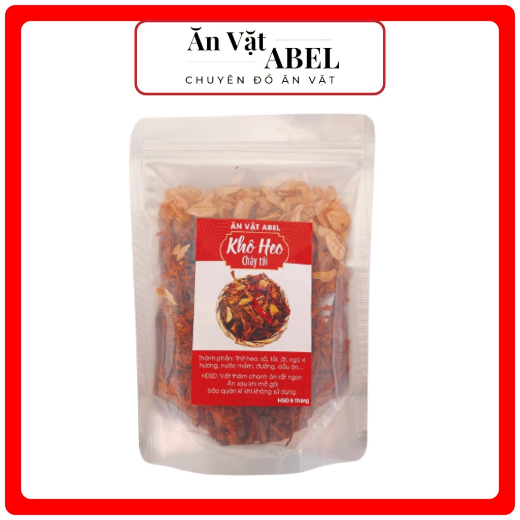 Khô heo cháy tỏi đặc biệt 400 gram , heo khô cháy tỏi ngon , Ăn Vặt ABEL | BigBuy360 - bigbuy360.vn