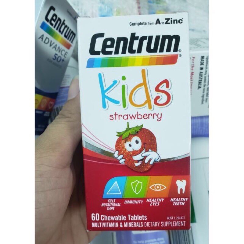 Kẹo dẻo dành cho trẻ biếng ăn Centrum Kid